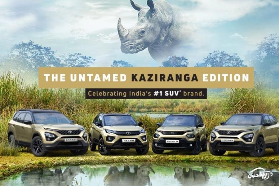 Tata-Punch-Nexon-Harrier-and-Safari-Kaziranga-Edition-launched-Gaadify-