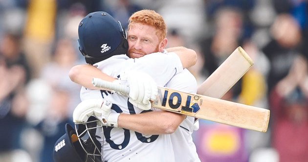 England ground India as Bairstow