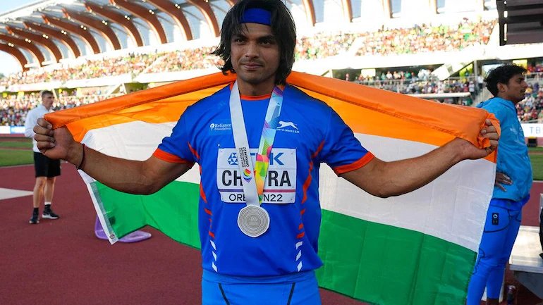 Neeraj Chopra wins silver in Worlds, scripts history again