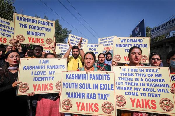 Protest in Jammu for relocation