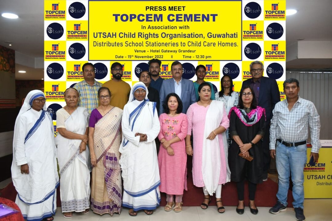 Topcem Cement distributes school stationeries to children of childcare homes