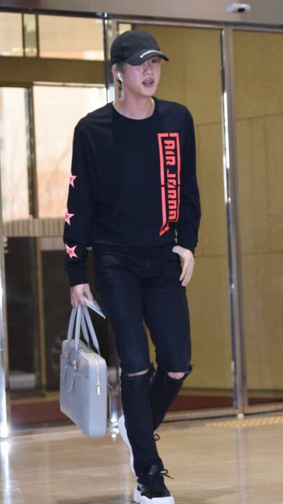 BTS Jin - Airport Fashion | Drawstring Bag