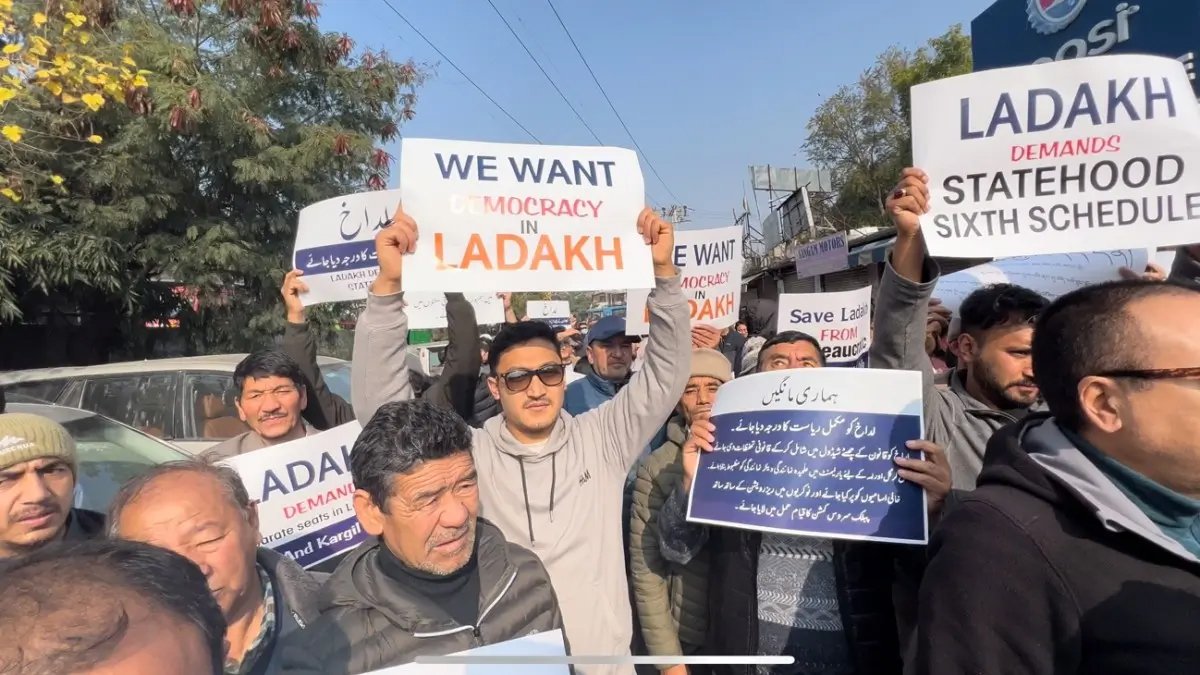 Ladakh groups protest in Delhi, demand statehood, sixth schedule status