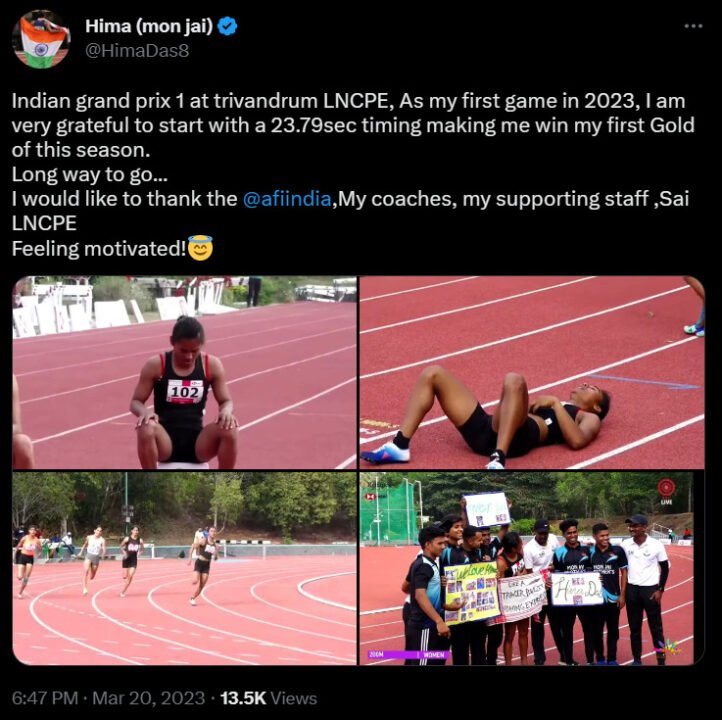 Hima Das Conquers Gold In Women’s 200m Indian Grand Prix-1 1 Hima Das Conquers Gold In Women’s 200m Indian Grand Prix-1