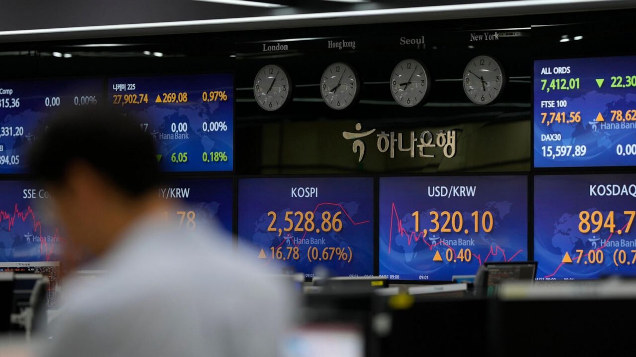 Asian shares mostly higher after mixed day on Wall Street