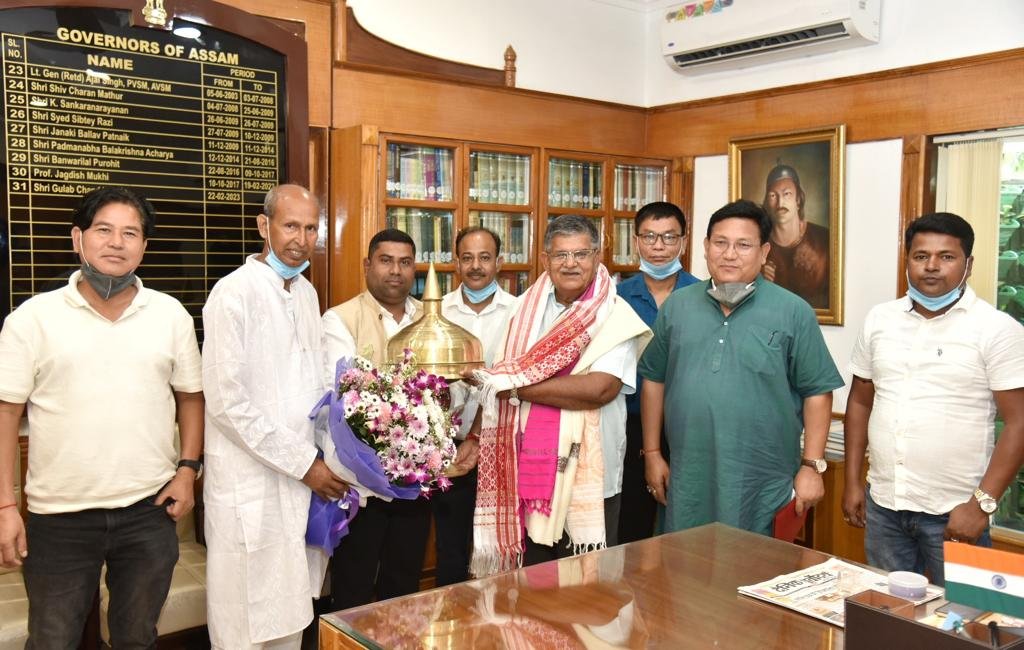 CEM Pramod Boro meets Governor Kataria