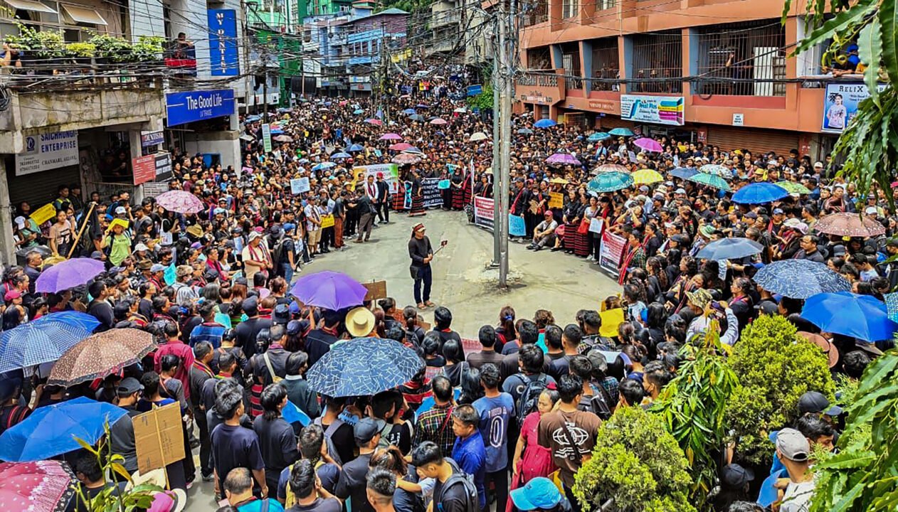 Protest over Manipur issue