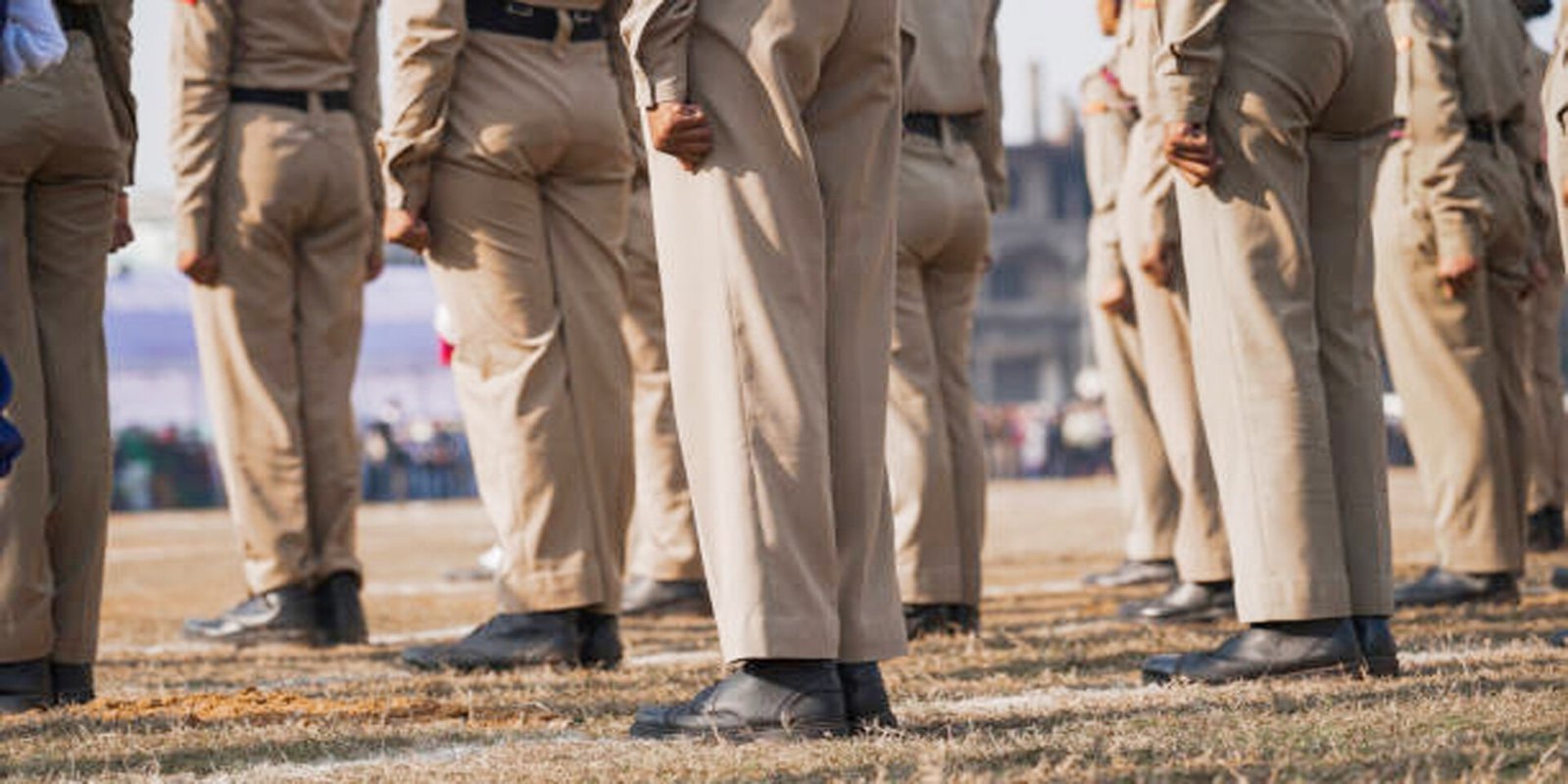 Indian police doing republic day parade