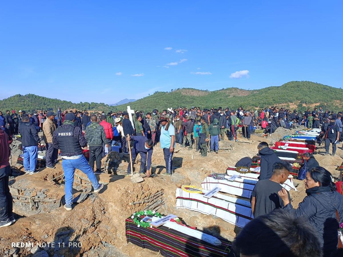 Bodies Of 87 Kuki Zo Victims Laid To Rest In Churachandpur Thousands ...