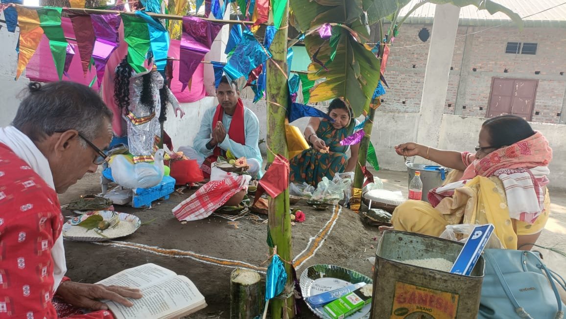 Saraswati Puja celebrated with traditional fervour (BISWANATH)