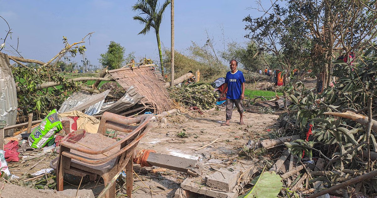 Several houses damaged as rain, storm lash Mizoram