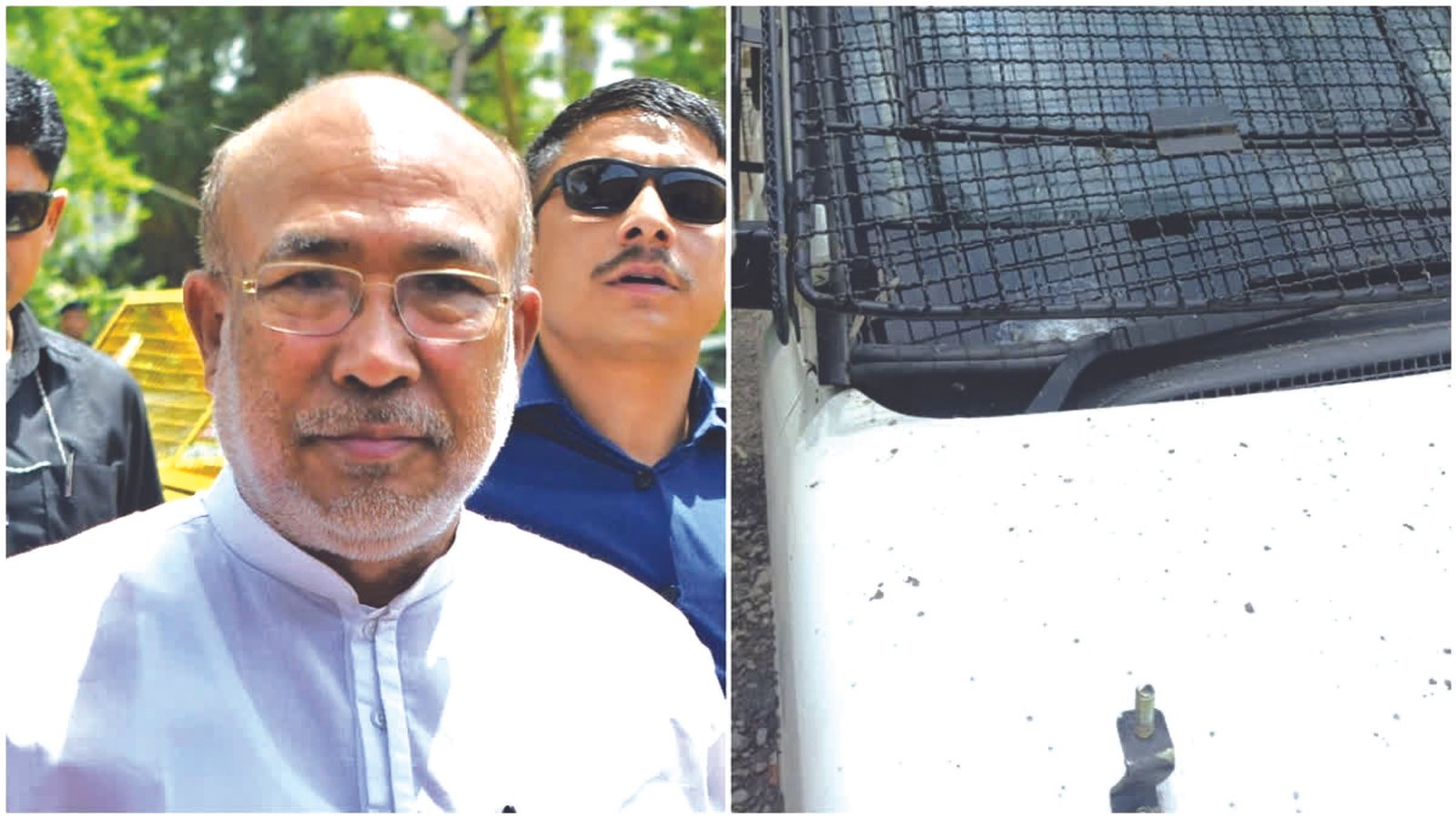 Suspected militants ambush Manipur CM N Biren Singh’s advance security convoy, one injured 345