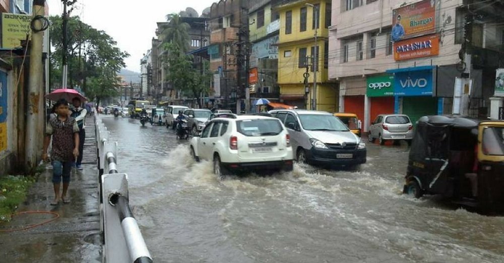 Artificial Flooding Disrupts Traffic and Daily Life in Guwahati