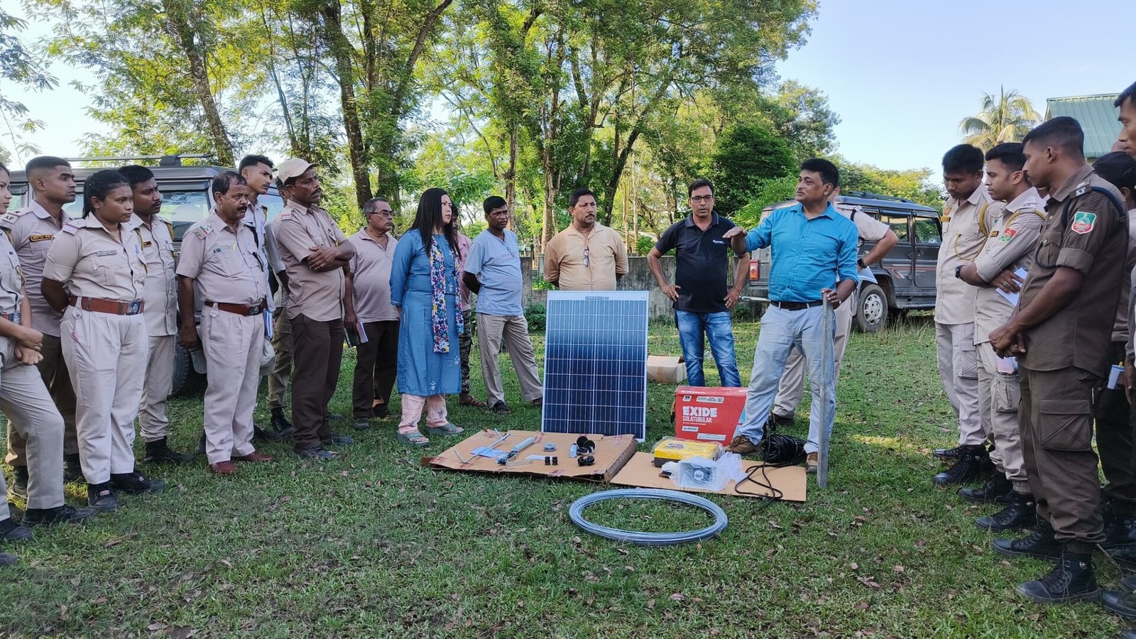 Field staff in Goalpara Forest Division trained on solar fence operation