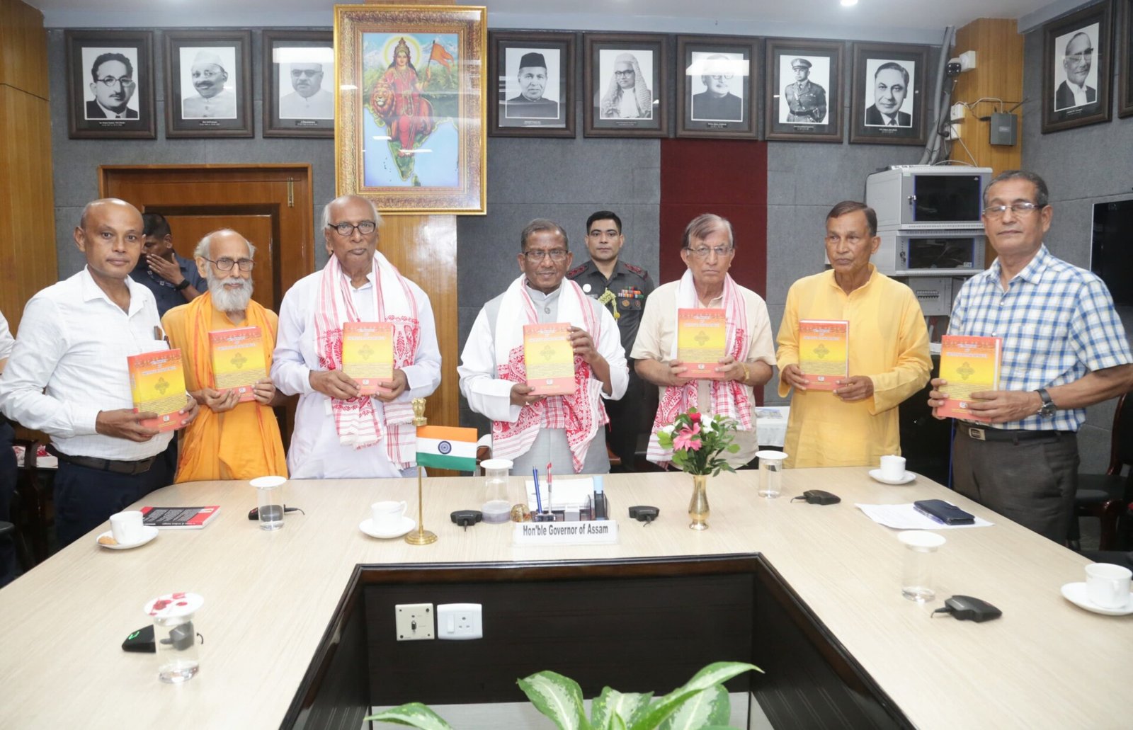 Guv Acharya releases book ‘Teachings of Srimanta Sankardev’