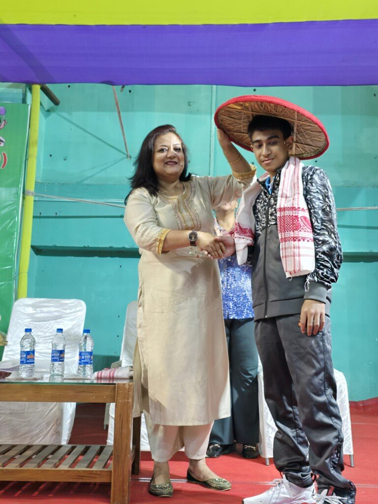 Khanapara Sports honours badminton champs Raihan and Harshit