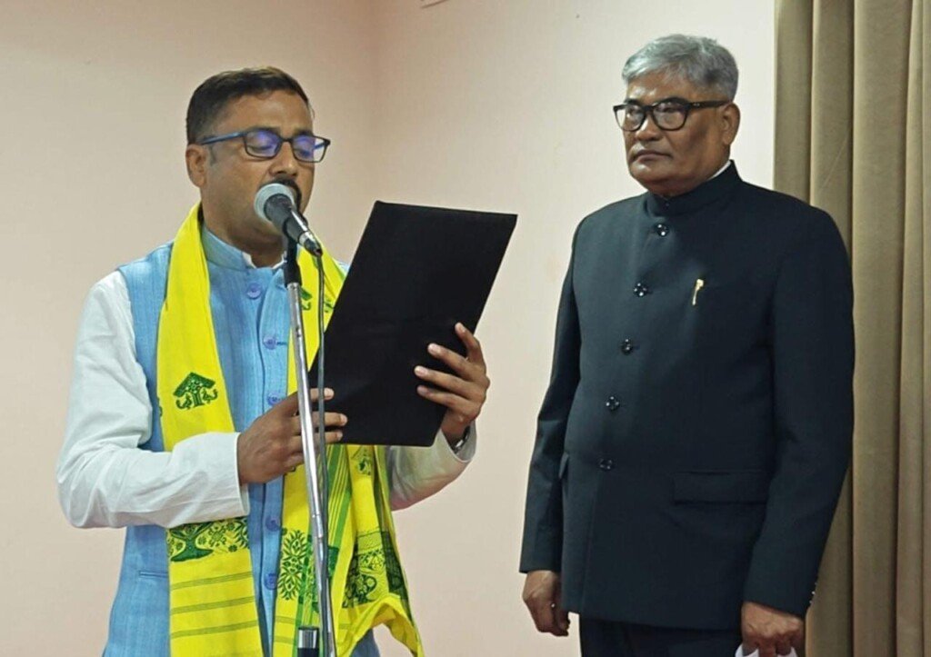 Saikhong Basumatary and Sajal Kumar Singh take oath as BTC executive members