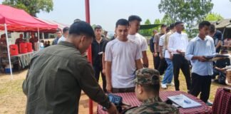 94 recruits inducted into 119 Infantry Battalion TA Assam