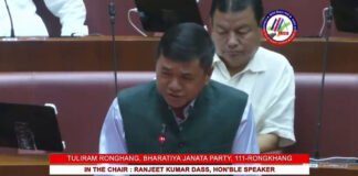Tuliram Ronghang raises autonomous state issue in Assembly
