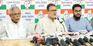 TPCC chief slams Manik Saha govt for cancelling appointment process for special executives