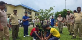 Awareness-cum-plantation program conducted at Adarsha Vidyalaya