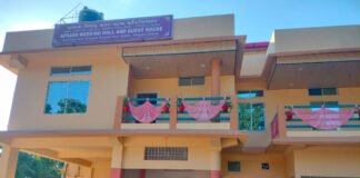 Abandoned government building transformed into Apsara Wedding Hall and Guest House in Morigaon
