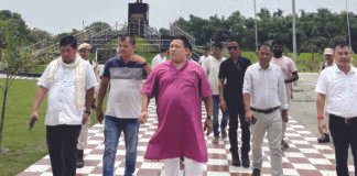 Pramod Boro pays tribute at Martyr Sujit Narzary Memorial Park