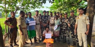 SSB, police seize 705 grams of ganja in joint operation at Kachugaon