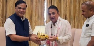 Sunil Gavaskar calls on Assam CM; proposes Tokyo Marathon-like event