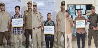 Three NSCN cadres surrender before Changlang police